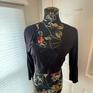 BCBGMaxAzria Black Crop Top